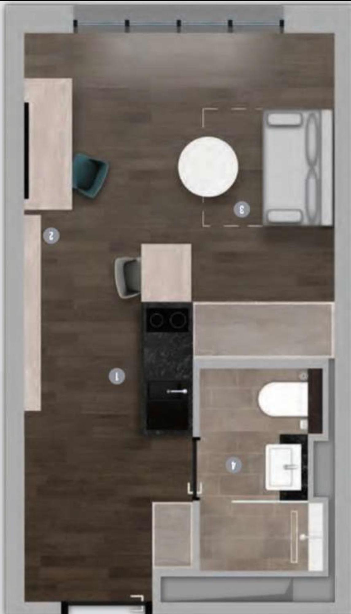 1 Zimmer Apartment über den Wolken Berlin Exterior foto